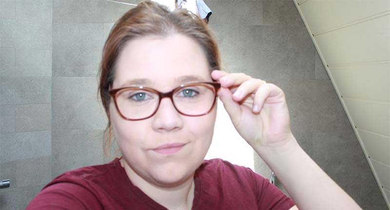 blauw oog bedekken